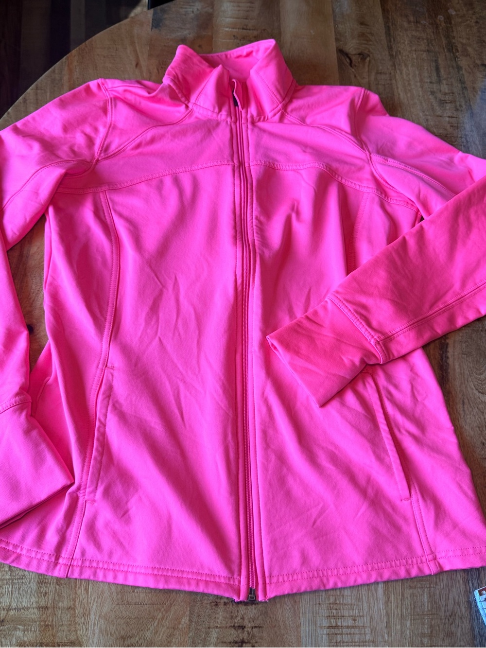 Xersion Neon Pink Full-Zip Utility Jacket